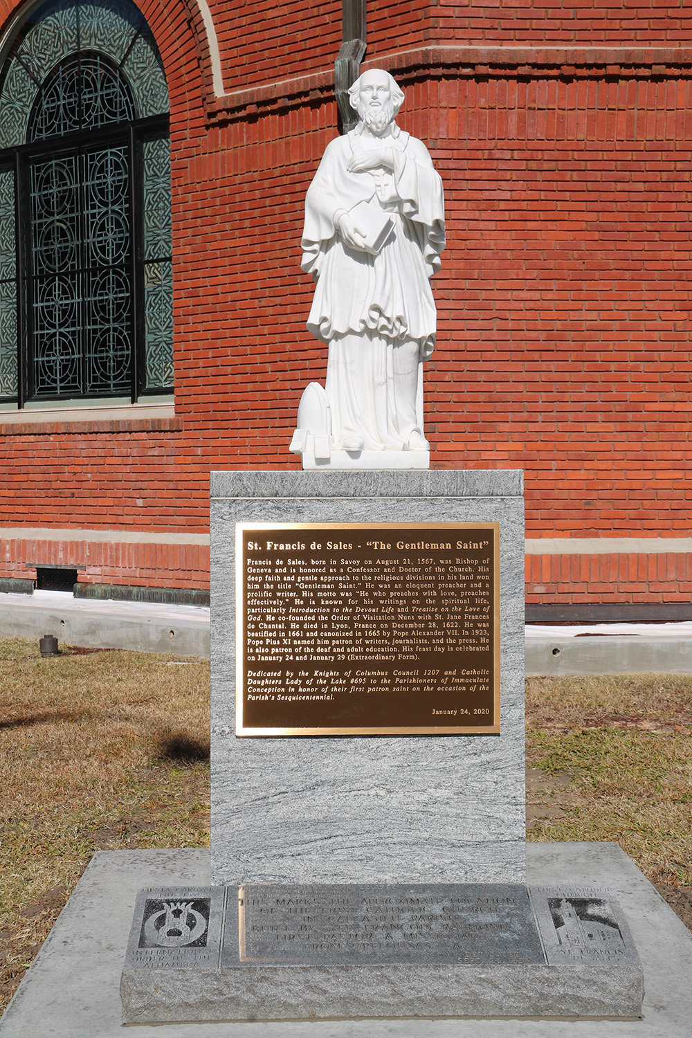 Blessing of St. Francis de Sales Statue at Cathedral - Diocese of Lake